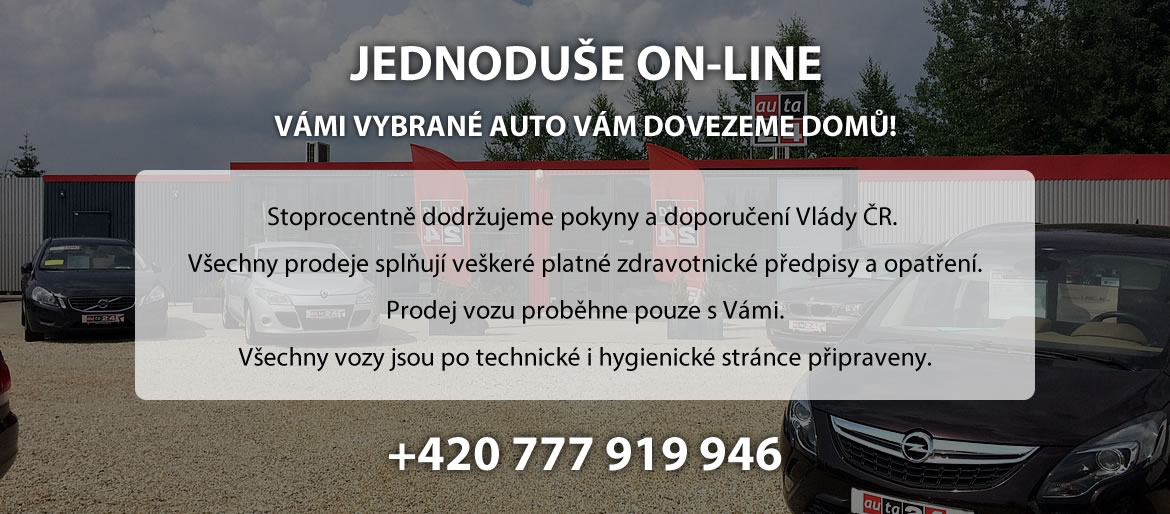 Vámi vybrané auto Vám dovezeme domů